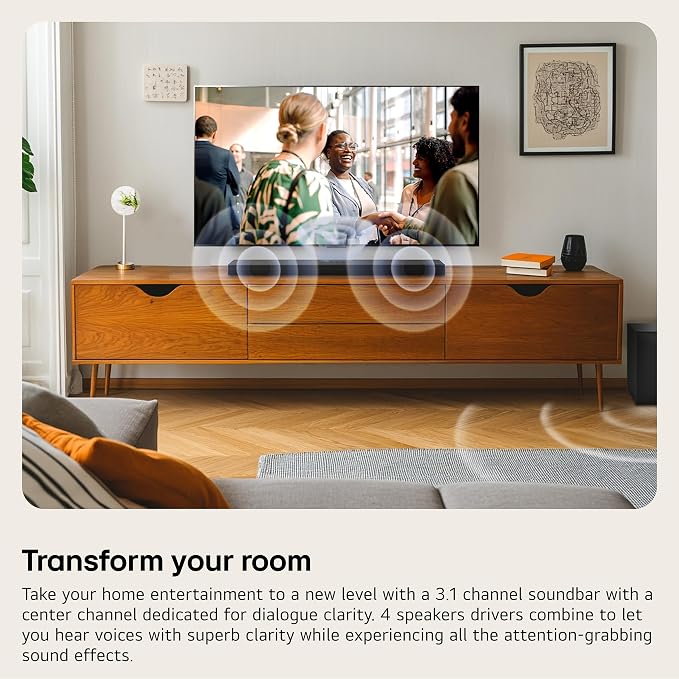 LG S60T 3.1 ch. Soundbar with Wireless Subwoofer, Dolby Audio, TV Synergy, Wow Interface, AI Sound Pro - Image 2