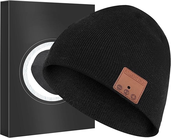 Bluetooth Beanie Headphones Hat Unique Christmas Tech Gifts by FULLLIGHTTECH
