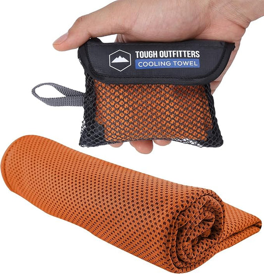 Tough Outdoors Cooling Towels for Neck Face - Neck Cooling Towel for Hot Weather Yoga Sports Golf Sweat - Instant Cold Towel by ToughOutdoors