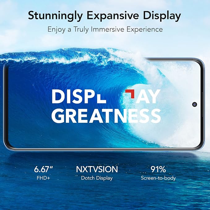 TCL 20S Unlocked Android Smartphone with 6.67” Dotch FHD+ Display, 64MP Quad Rear Camera System, 128GB+4GB RAM, 5000mAh Battery with Fast Charging, North Star Blue - Image 4