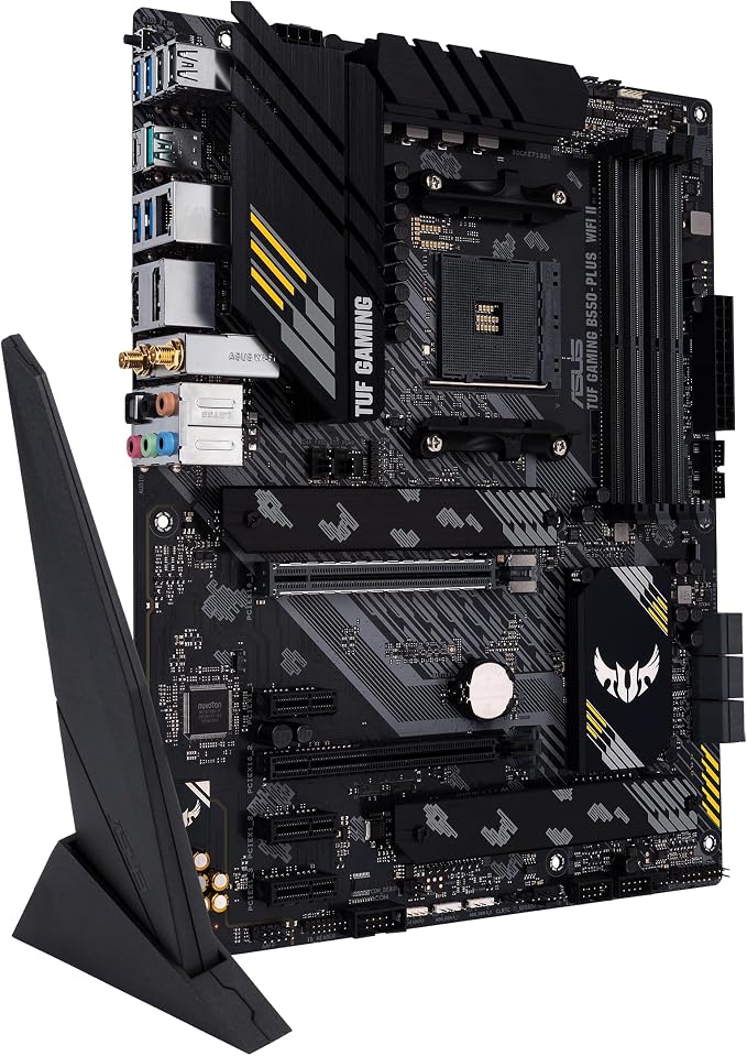 ASUS TUF Gaming B550-PLUS WiFi II AMD AM4 (3rd Gen Ryzen™) ATX Gaming Motherboard (PCIe 4.0, WiFi 6, 2.5Gb LAN, BIOS Flashback, USB 3.2 Gen 2, Addressable Gen 2 RGB Header and Aura Sync) - Image 4