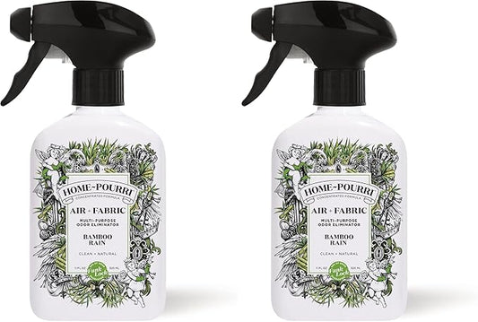 Home-Pourri Air + Fabric Multi-Purpose Odor Freshener Spray, Bamboo Rain, 11 Fl Oz - Jasmine, Bamboo and Fresh Grass (Pack of 2) by Unknown