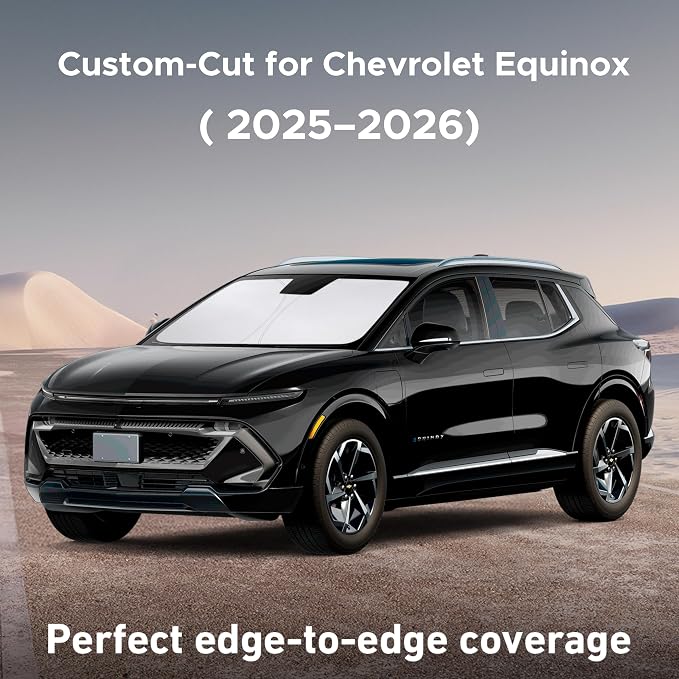 EcoNour Windshield Sunshade Compatible for Chevrolet Equinox 2025 2026, Sun Visor for Front Windshield & Window Sun Shade Cover, UV Heat Blocker & Protector, Car Accessories - Image 2