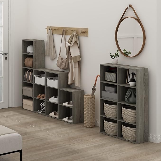 Furinno Luder 3-Tier Open Shelf Bookcase, French Oak - Image 2