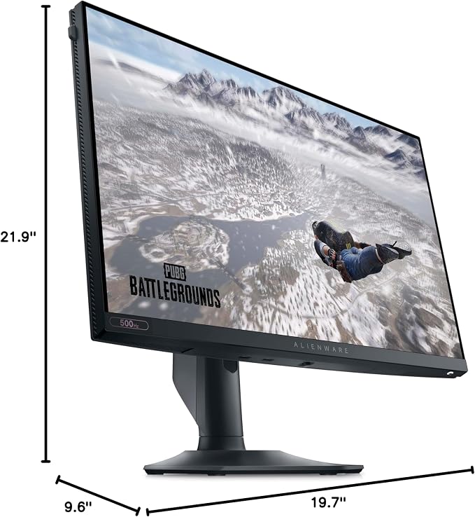 Dell 24 Monitor AW2524HF, FHD Fast IPS, 0.5ms, AMD FreeSync Premium | 400 cd/m² Brightness, Anti-Glare, 99% sRGB, Height Adjust 4.3in, Pivot, Swivel, VESA Adaptive-Sync, USB 3.2 Hub - Image 15