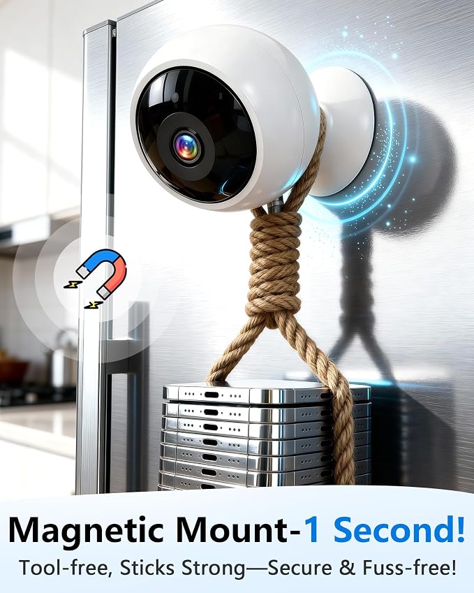 AMTIFO Security Cameras Wireless Outdoor Magnetic: Install-Free Smart Indoor 2K WiFi - Long Battery Life Powered Wireless Cameras for Home Security with AI Motion Detection - Image 2