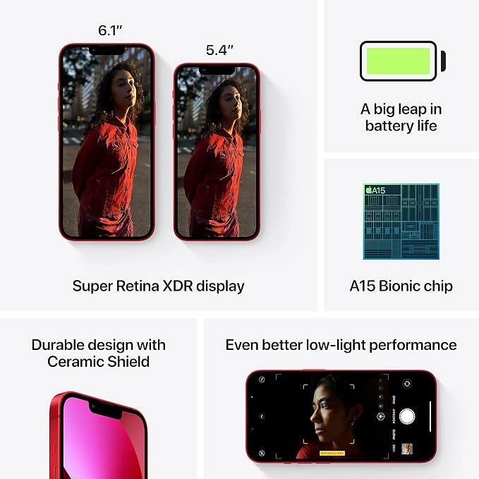 Apple iPhone 13, 512GB, PRODUCT RED - Locked to T-Mobile (Renewed) - Image 5