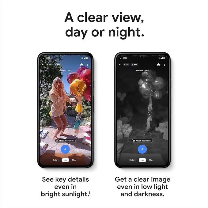 Google Nest Doorbell (Battery) - Ivy | 6x digital zoom video doorbell, HD, 24/7 live view, Night vision, HDR, works with Google Home & Gemini - Image 9