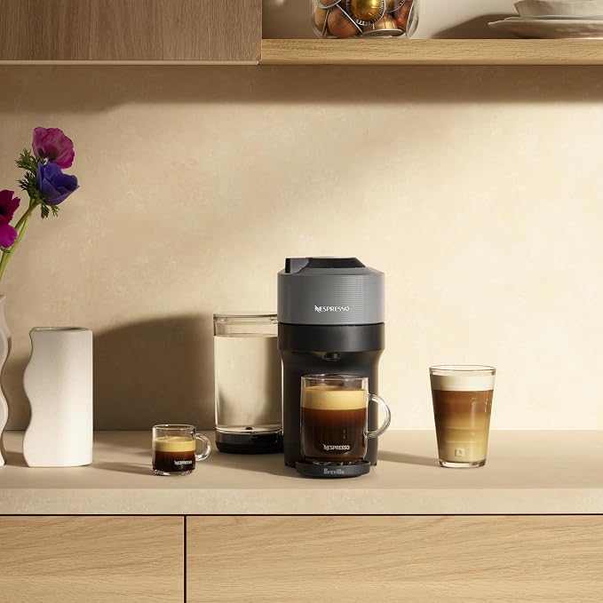 Nespresso Vertuo Pop+ Coffee and Espresso Maker by Breville, Dark Grey - Image 6