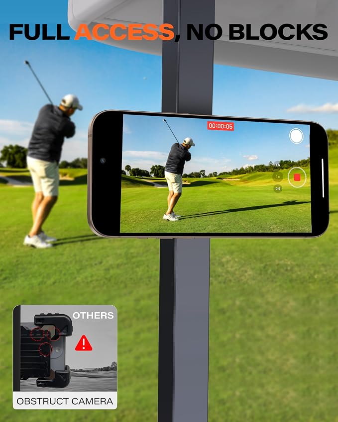 A2C Alloy Magnetic Golf Cart Phone Holder for MagSafe iPhone, Unique Golf Gifts for Men Golfers Dad Father, Golf Gift for Him Husband, Golf Accessories Essentials Gadgets (Iron Gray(2 Pack)) - Image 6