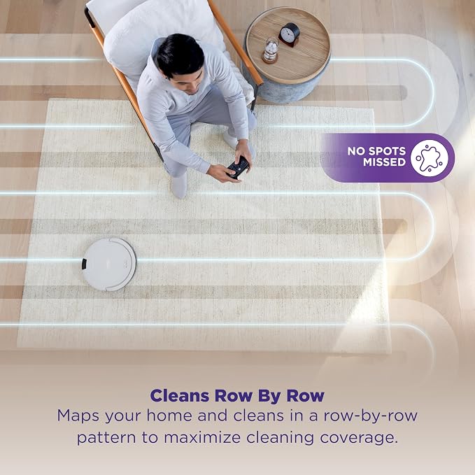 Shark Navigator | Robot Vacuum Cleaner with Powerful Suction for Pet Hair, Rugs, Carpets & Hard Floors | Bagless Self-Empty Base | 30-Day Capacity | SmartPath LiDAR Navigation | White | AV2110S ​ - Image 3