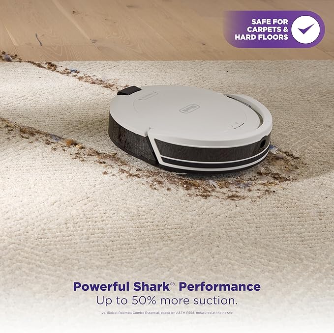 Shark Navigator | Robot Vacuum Cleaner with Powerful Suction for Pet Hair, Rugs, Carpets & Hard Floors | Bagless Self-Empty Base | 30-Day Capacity | SmartPath LiDAR Navigation | White | AV2110S ​ - Image 2
