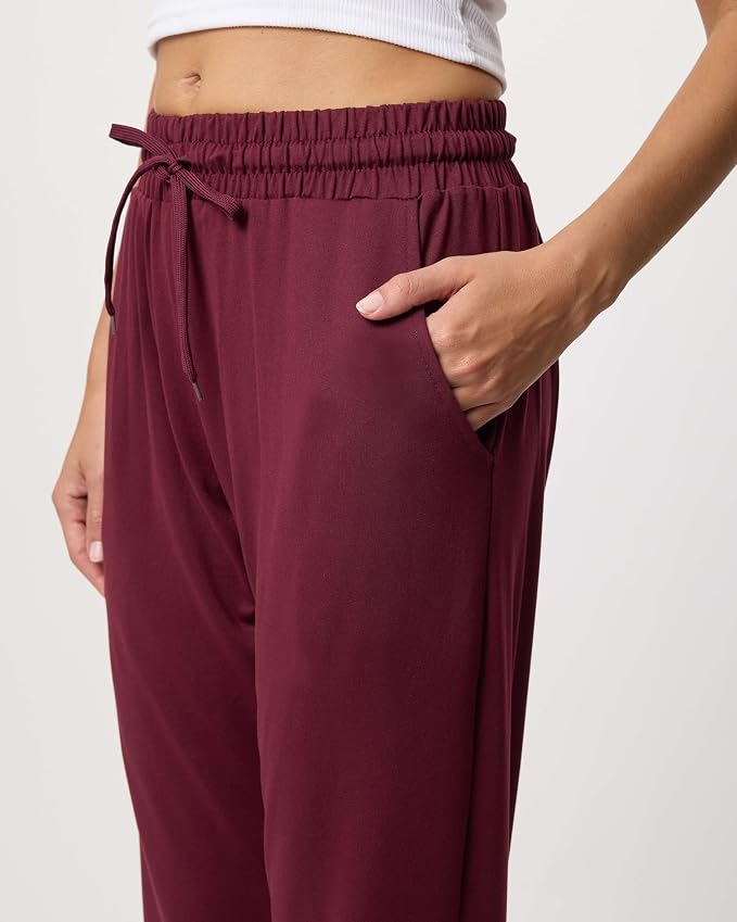 3 Pack Women's Lounge Joggers Sweatpant Active Athletic Yoga Workout Pocket | Available in Plus Size, Ladies Casual, Drawstring Gym Pants, Sleep Bottoms, Hiking, Running, Fitness, Exercise, Pajama, Soft - Image 4