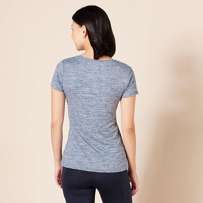 Amazon Essentials Women's Active Quick Dry Tech Stretch Short-Sleeve V-Neck T-Shirt (Available in Plus Size), Pack of 2 - Image 4