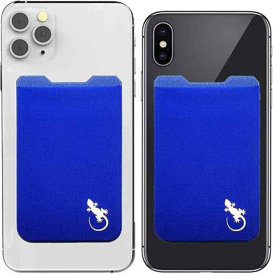 Phone Wallet - Adhesive Card Holder - Cell Phone Pouch - Stick on Lycra Pocket by Gecko - Carry Credit Cards and Cash by GeckoTravelTech
