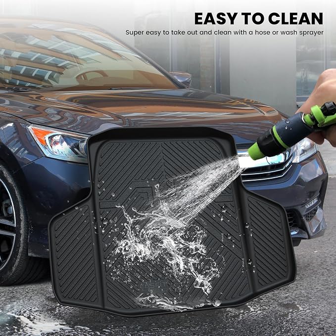 LASFIT Trunk Mat for Honda Accord Seden 2026 2025 2024 2023 2022 2021 2020 2019 2018 (Gasoline & Hybrid), All Weather TPE Custom Fit Accord Trunk Liner Trunk Tray Cargo Liner Accessories, Black - Image 6