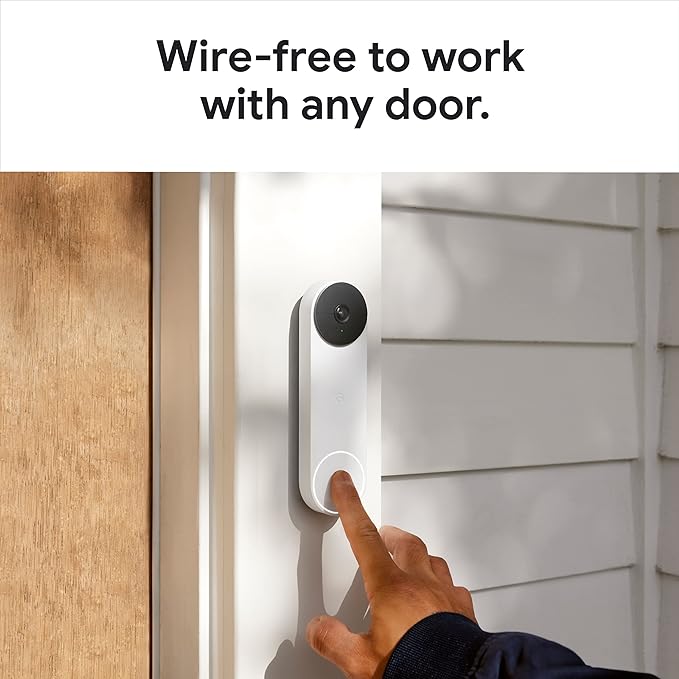 Google Nest Doorbell (Battery) - Ivy | 6x digital zoom video doorbell, HD, 24/7 live view, Night vision, HDR, works with Google Home & Gemini - Image 5