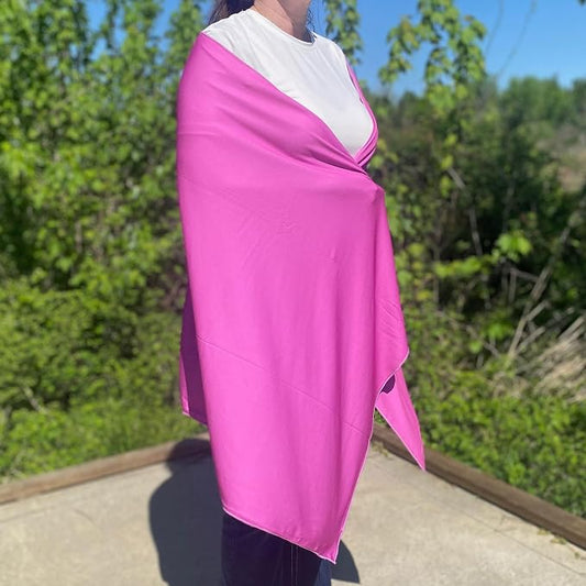 SHAKEitCOOL Large Cooling Shawl - Instant Heat Relief for Outdoor Events by SHAKEitCOOL