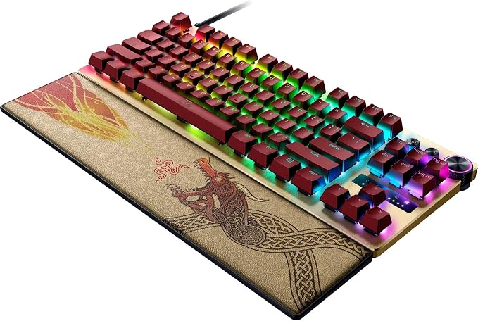 Razer Huntsman V3 Pro TKL Esports Gaming Keyboard, Counter Strike 2 Edition | Analog Optical Switches Gen 2, Razer Snap Tap, Rapid Trigger, Adjustable Actuation, Media Keys & Dial, PBT Keycaps - Image 10