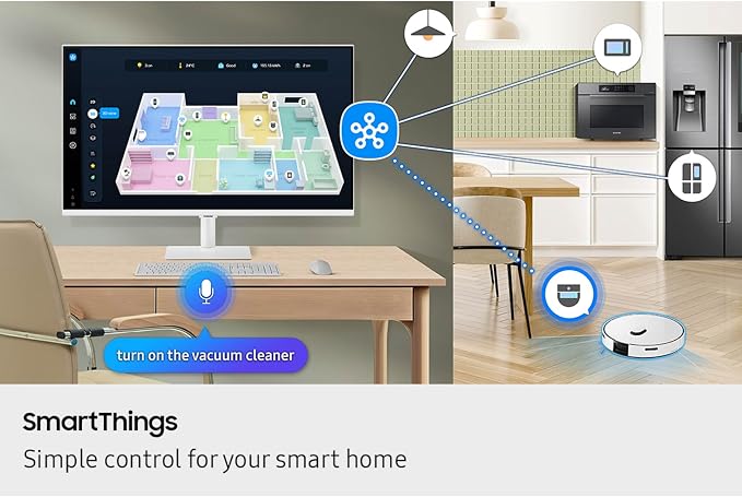 Samsung 32” Smart Monitor M7 (M70F) 4K UHD Display, Samsung Vision AI, Smart TV Apps, Gaming Hub, USB-C, HDMI and USB-A, White, LS32FM703UNXZA, 2025 - Image 7