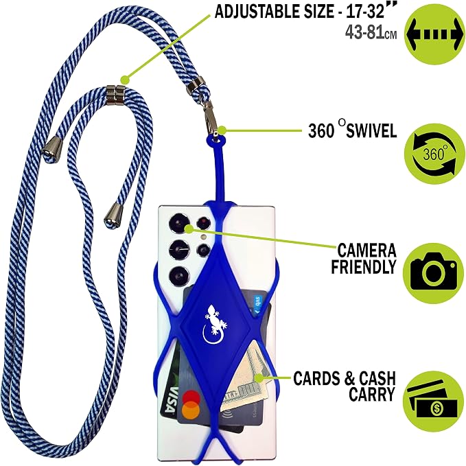Gecko Travel Tech Cell Phone Lanyard Phone lanyards for Around The Neck Neck Lanyard Phone Crossbody - Image 3