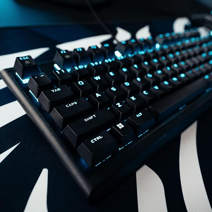 Alienware Wired Gaming Keyboard AW420K, Linear Mechanical, TKL | USB-C, Detachable Cable, Adjustable Height, RGB Per-Key, Dark Side of the Moon, 2-Year Warranty - Image 9