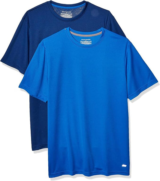 Amazon Essentials Men's Moisture Wicking Breathable Active Performance Tech Gym T-Shirts, Pack of 2 by AmazonEssentials
