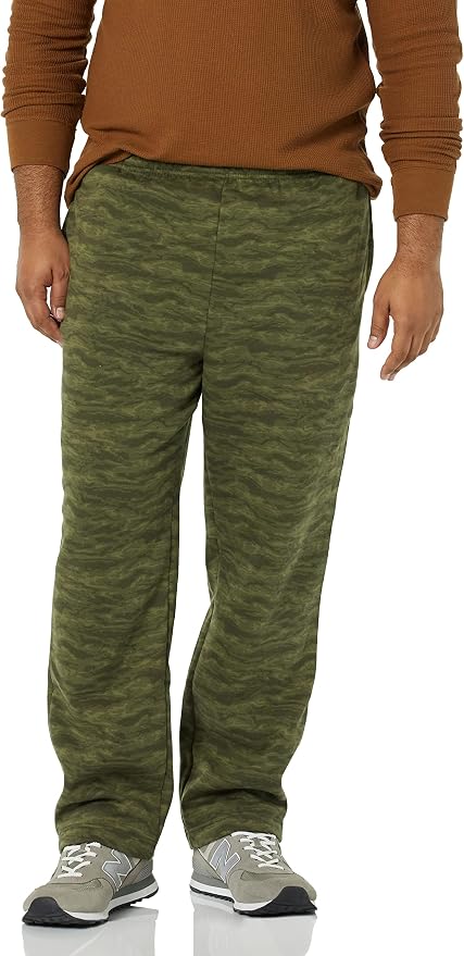 Amazon Essentials Men's Relaxed Straight Leg Fleece Open Bottom Sweatpant (Available in Big & Tall) - Image 4
