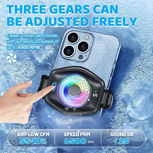 Jremreo 2-in-1 Magnetic & Clip-On Phone Cooler – Semiconductor-Powered Gaming Cell Phone Cooling Fan Radiator for iPhone/Android/iPad/Tablet – Gaming, Video Calls, Live Broadcasting, and Vlog Use - Image 4