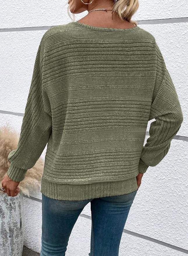 Womens Long Sleeve Shirts Crewneck Tunic Tops Pullover Sweaters Business Casual Blouses Fall Fashion 2026 - Image 6