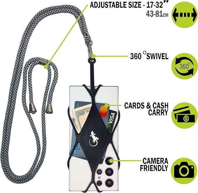 Gecko Travel Tech Cell Phone Lanyard Phone lanyards for Around The Neck Neck Lanyard Phone Crossbody - Image 3