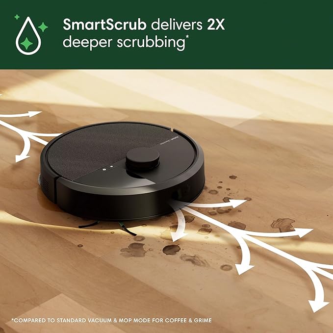 iRobot Roomba Plus 405 (G185) Combo Robot Vacuum & Mop with AutoWash Dock - Spinning Mop Pads, Self-Empties, Pad Washing & Drying, Self-Cleaning, Pad-Lift, LiDAR Navigation | 70x Suction, Dualclean Spinning Mop Pads with Smartscrub, Autowash Dock Auto-... - Image 5