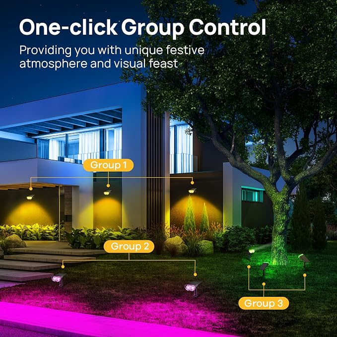 Linkind Smart Solar Lights Outdoor SL5 with Motion Sensor,2 Pack, IP65 - Image 7