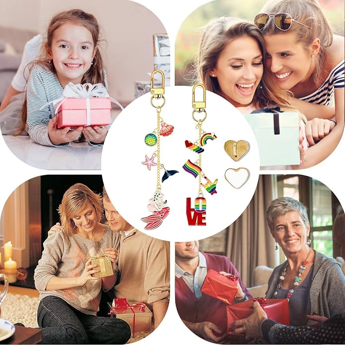 Charm Chains for Kindle,Cute E-reader Phone Charm Bracelets Accessories Compatible for Kindle E-Reader Phone iPad AirPod,Gifts for Reader Booklovers - Image 6