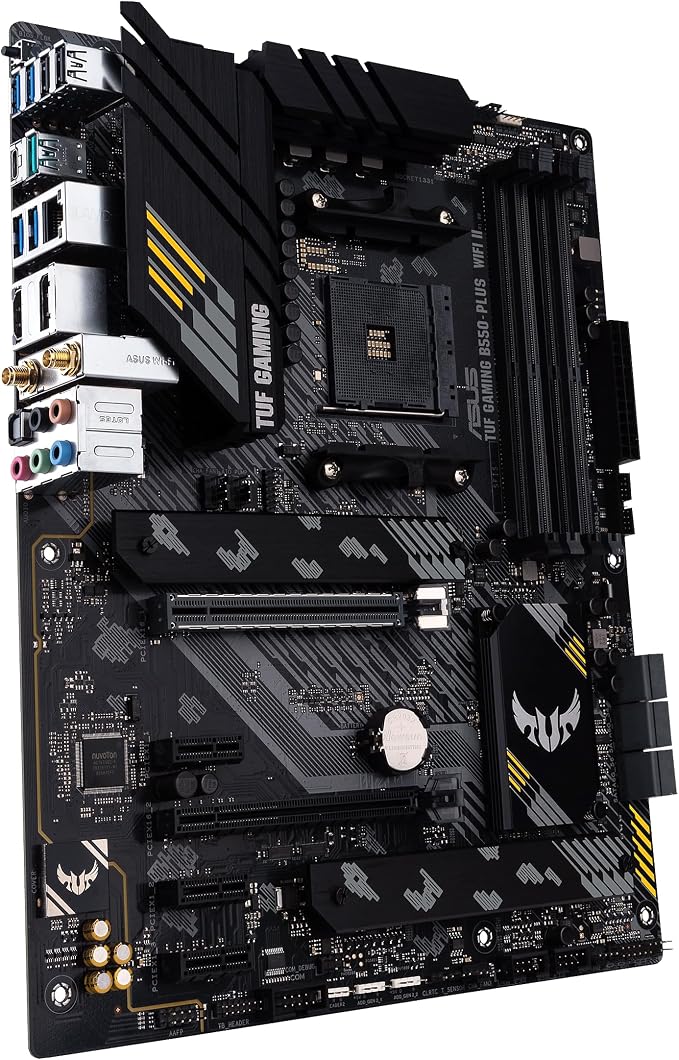 ASUS TUF Gaming B550-PLUS WiFi II AMD AM4 (3rd Gen Ryzen™) ATX Gaming Motherboard (PCIe 4.0, WiFi 6, 2.5Gb LAN, BIOS Flashback, USB 3.2 Gen 2, Addressable Gen 2 RGB Header and Aura Sync) - Image 9