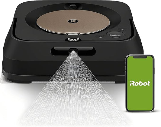 iRobot Braava Jet m6 (6012) Ultimate Robot Mop- Wi-Fi Connected, Precision Jet Spray, Smart Mapping, Works with Alexa, Ideal for Multiple Rooms, Recharges and Resumes, Black by Unknown