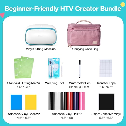 Likcut Vinyl Cutter Machine - Heat Transfer Creator Bundle with Carrying Case & Accessories - Image 2