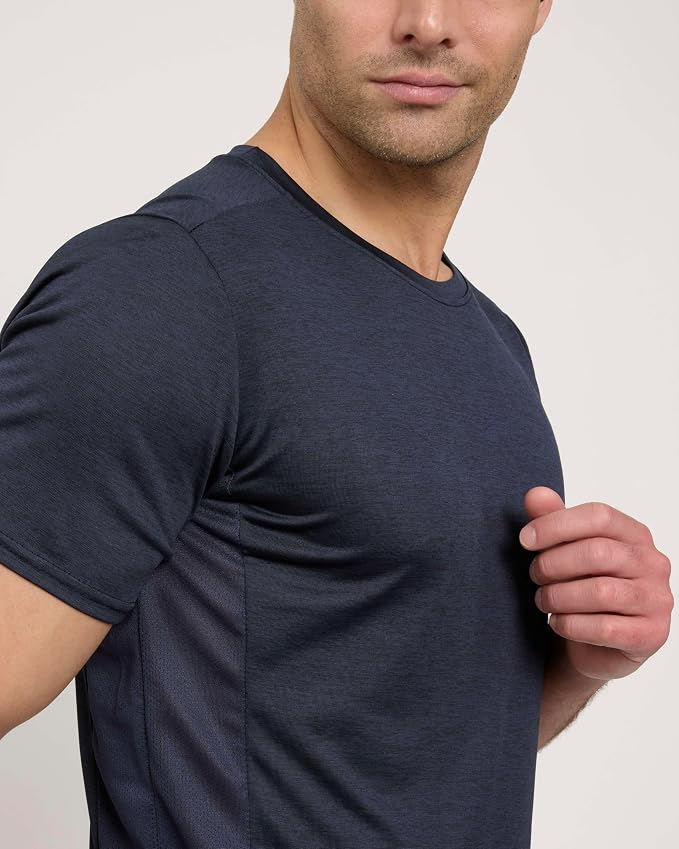 5 Pack Men's Dry Fit Short Sleeve T-Shirt Gym Workout Athletic Running Tee | Cooling, Moisture-Wicking, Crew Neck, Quick-Dry, Breathable, Active, Exercise, Fitness, Basketball, Cycling, Hiking, Tennis - Image 7