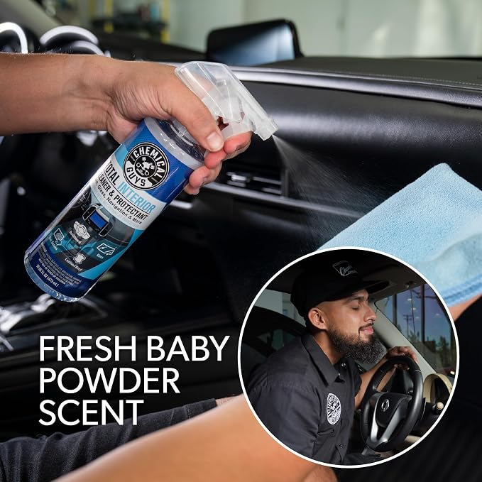 Chemical Guys, Total Interior Cleaner & Protectant, Leather & Vinyl, 32 oz | Cleans dashboards, seats, door panels, trim and glass in one step, leaving a fresh, streak-free, factory-style look - Image 4