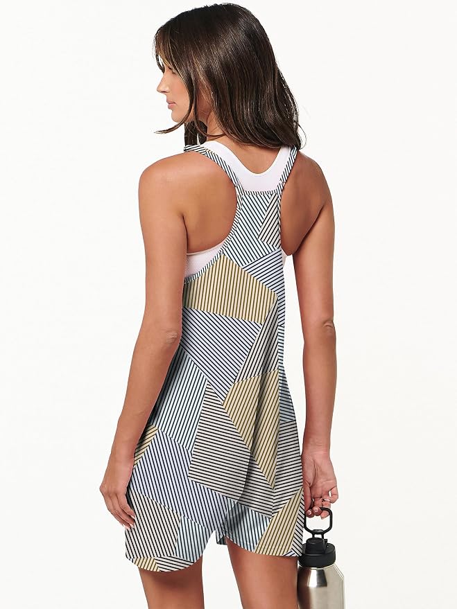 ANRABESS Womens Rompers Summer Casual Loose Sleeveless Overalls Spaghetti Strap Shorts Jumpsuit 2026 Beach Vacation Clothes - Image 6
