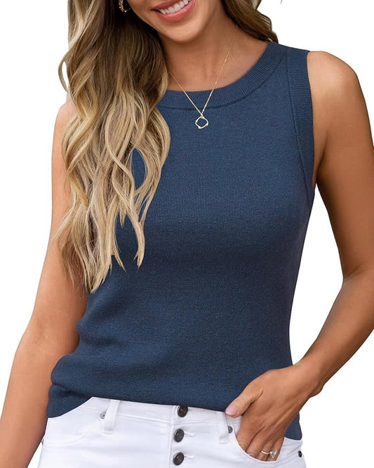 Arach&Cloz Women's Wool Blend Sweaters Non See Through Summer Business Casual Tank 2026 by ArachClozFocusonQuality