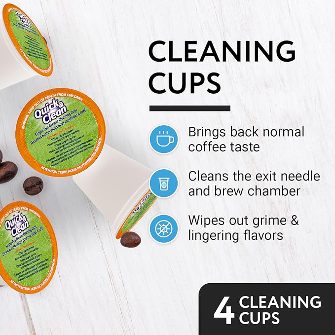 IMPRESA Coffee Machine Descaler & Cleaning Bundle - Compatible with Keurig K-Duo & K-Cup Brewers - 8 Oz Descaling Solution & 4 Maintenance Pods - Coffee Machine Cleaning & Pot Care Kit - Image 4