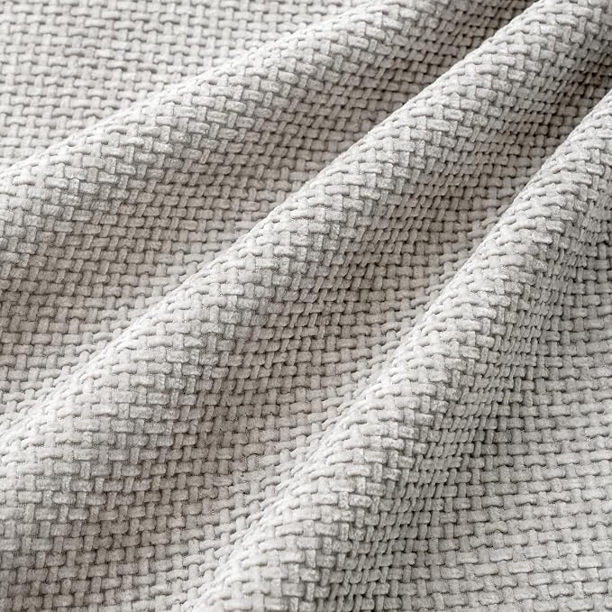 MIULEE Pack of 4 Couch Throw Pillow Covers 20x20 Inch Light Gray Soft Decorative Chenille Pillow Covers Farmhouse Accent Cushion Covers for Boho Spring Home Decor Sofa Bedroom Living Room - Image 3