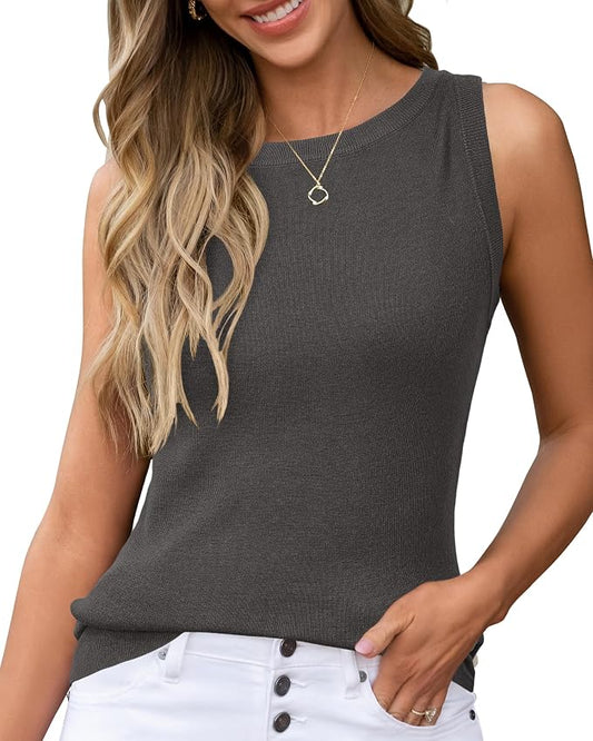 Arach&Cloz Women's Wool Blend Sweaters Non See Through Summer Business Casual Tank 2026 by ArachClozFocusonQuality