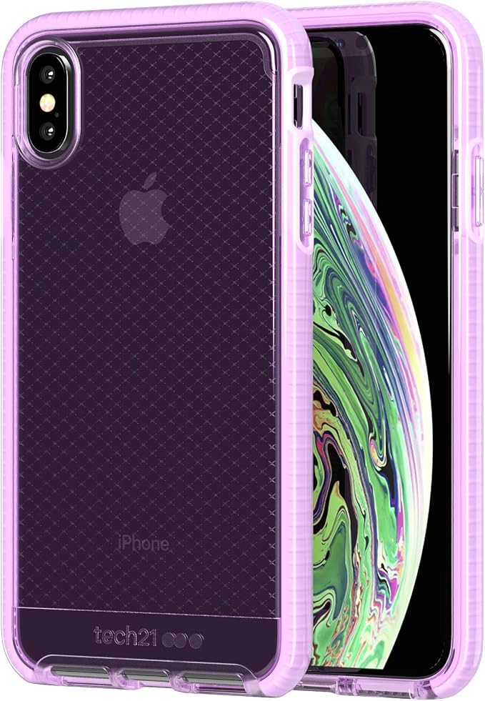 tech21 Evo Check Apple iPhone Xs Max Phone Case with 12 ft. Drop Protection - Orchid - Image 9