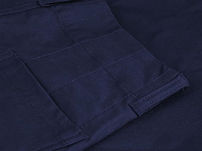 miduo Womens High Waisted Cropped Wide Leg Stretchy Straight Pants Trousers with Pockets - Image 6