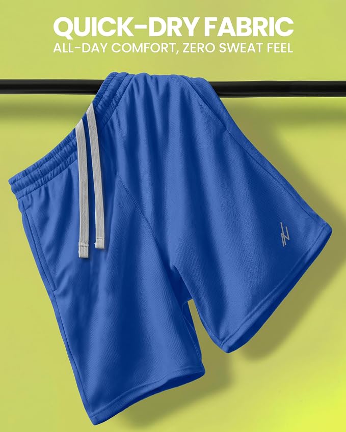 Quick Dry Knit Men's Athletic Shorts Loose-Fit Running Workout Gym Shorts - Image 5