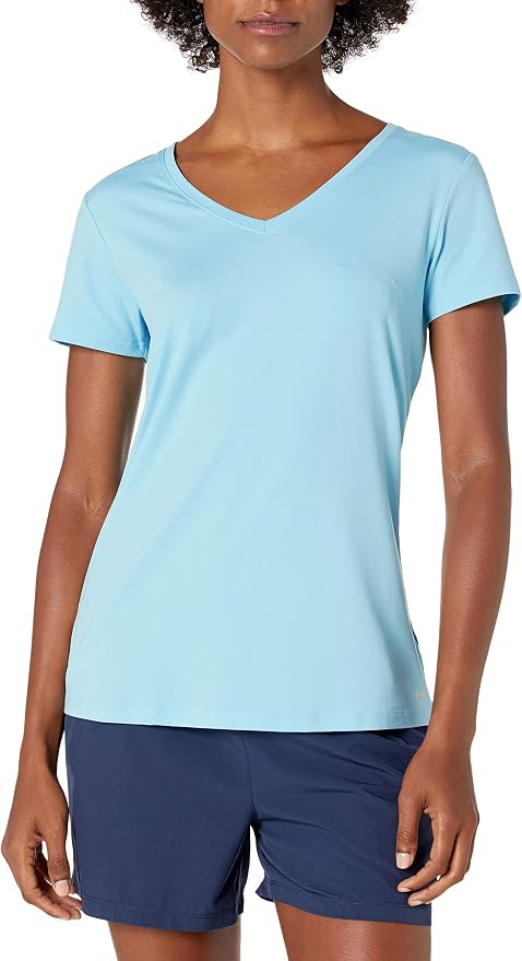 Amazon Essentials Women's Active Quick Dry Tech Stretch Short-Sleeve V-Neck T-Shirt (Available in Plus Size), Pack of 2 - Image 3