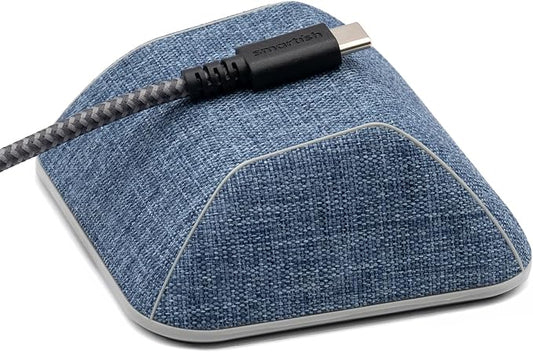 Smartish® Magnetic Cord Holder - Cable Wrangler Organizer with Magnet Clips for Charger Management on Desktop, Nightstand for USB-C + Lightning - Blue Jeanie by Unknown