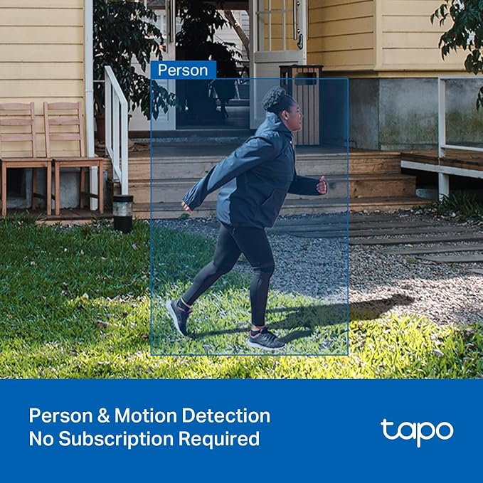 Tapo 2K Indoor/Outdoor Wired Security Camera - Works as a Baby Monitor & Pet Camera, Person/Motion/Baby Cry Detection, 2-Way Audio, Siren, Subscription-Free SD Storage or Optional Cloud, C113 (2-Pack) - Image 4